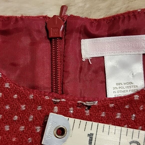 JANIE AND JACK RED WOOL SLEEVELESS POLKA DOT DRESS, SIZE 12-18 MONTHS - NWOT - Picture 10 of 10